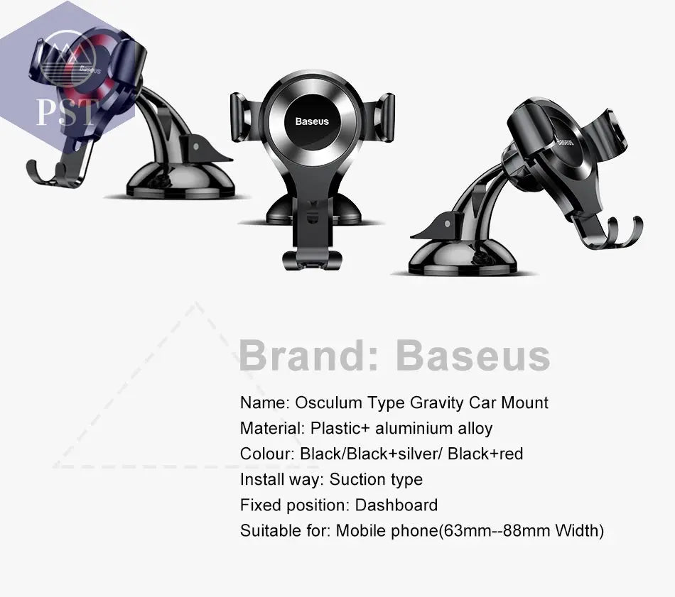 Baseus Gravity Autotelefonhalter für iPhone 16, Samsung, Saugnapf, Autohalterung für Telefone im Auto, Handyhalter, Ständer, 38,ajuan Cellphones & Telecommunications - Cellphones PST PS Tradings