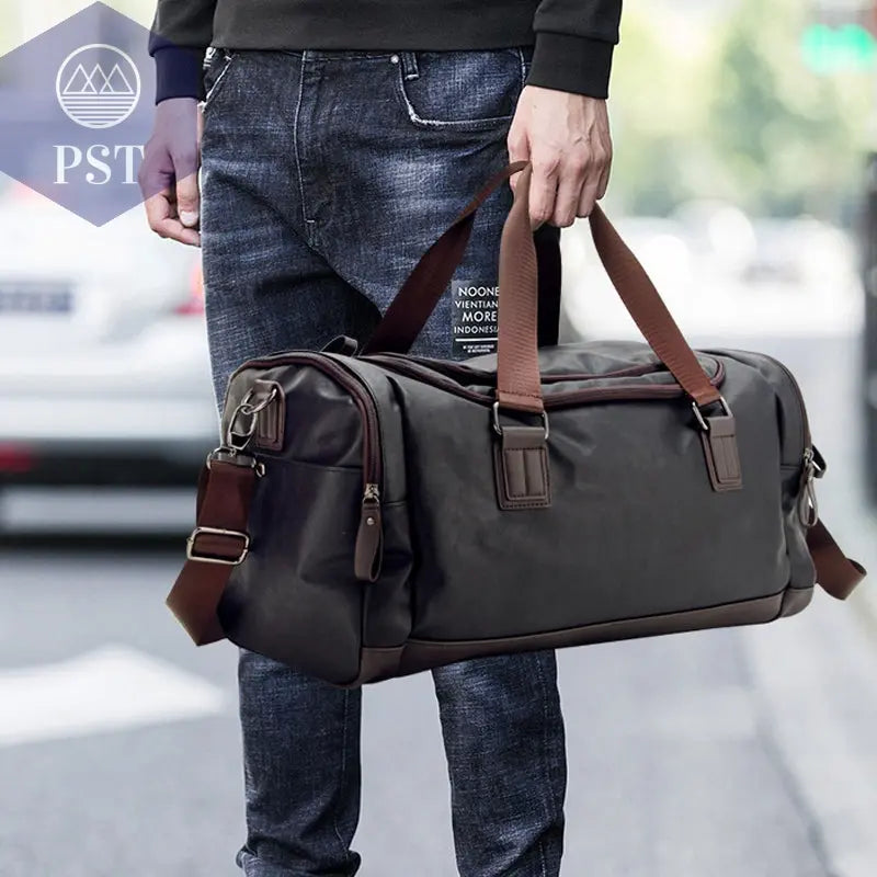 Casual Leather Travel Duffel Bag PST PS Tradings