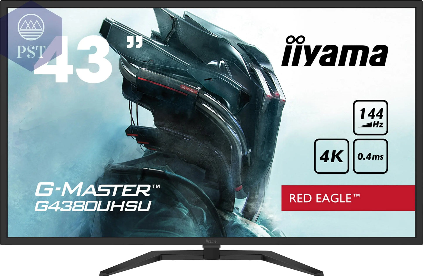 IIYAMA G4380UHSU-B1 109,22cm 43Zoll VA UHD Pro-Gaming G-Master Red Eagle 144Hz 550cd/m2 0,4ms HDR 2xHDMI 2xDP PST PS Tradings Display Monitor PST PS Tradings PST PS Tradings