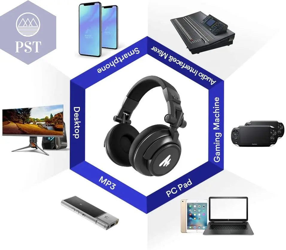 Professional DJ Studio Monitor Headphones PST PS Tradings