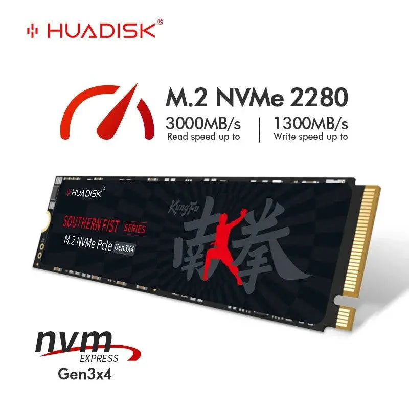 HUADISK SSD NVMe M2 1TB 512GB PCI-e 3.0X4 Internal Hard Disk 2280 SSD 256GB 128GB Solid State Drive Drive for Desktop PC Laptop - Property & Safety Tradings