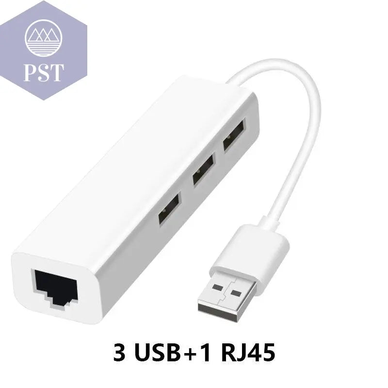 White USB Hub with Four Ports China-USB PST PS Tradings