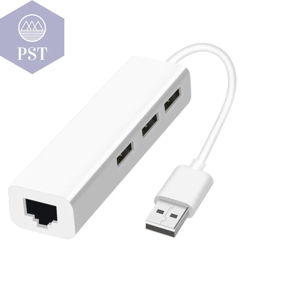 White USB Hub with Four Ports PST PS Tradings