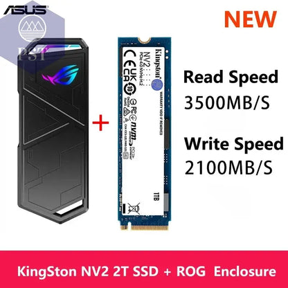 ASUS ROG STRIX ARION M.2 NVMe Gehäuse PST PS Tradings  New 2T KingSton ASUS ROG STRIX ARION M.2 NVMe Gehäuse