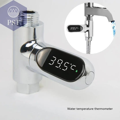 LED Display Water Shower Thermometer Self-Generating Electricity Water Temperature Monitoring Baby Care Smart Temperature Meter - PST PS Tradings
