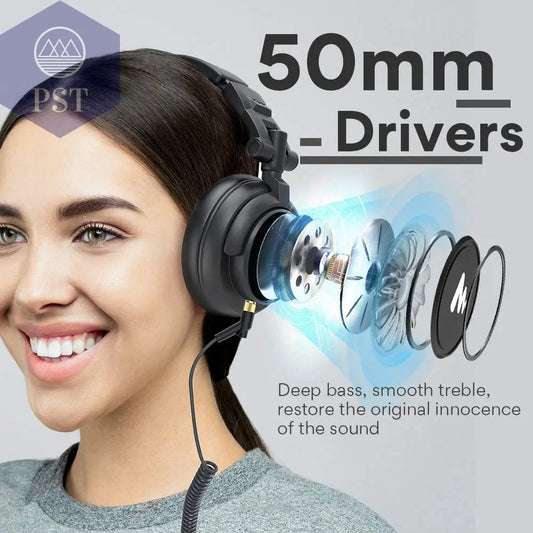 Professional DJ Studio Monitor Headphones       PST PS Tradings