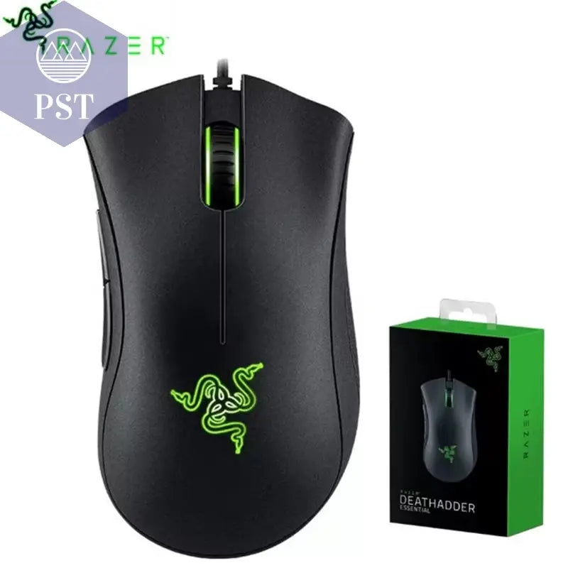 Razer Deathadder Essential Kabelgebundene Gaming Maus / Kabelgebundene Mäuse 6400 DPI 5 Unabhängige Tasten Für Laptop Gaming PC Computer Workstation PST PS Tradings  PST PS Tradings  PST PS Tradings