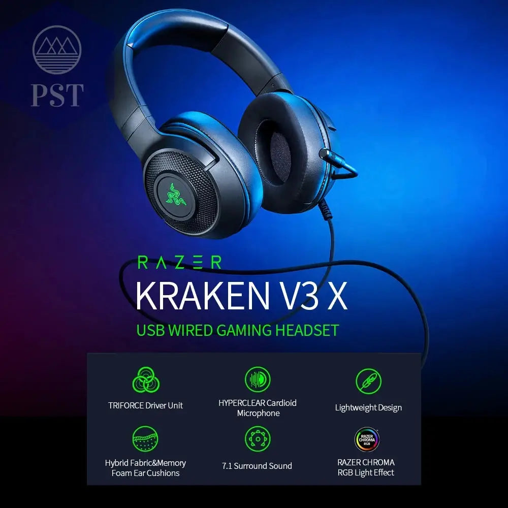 Razer Kraken V3 X Gaming Headset mit 7.1 Sound PST PS Tradings   Razer Kraken V3 X Gaming Headset mit 7.1 Sound