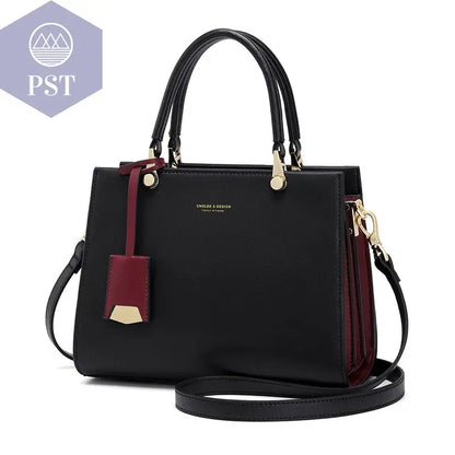 Women's Compact Leather Tote Bag       PST PS Tradings